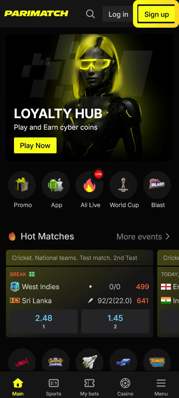 Start the Parimatch App download to unlock exclusive bonuses.