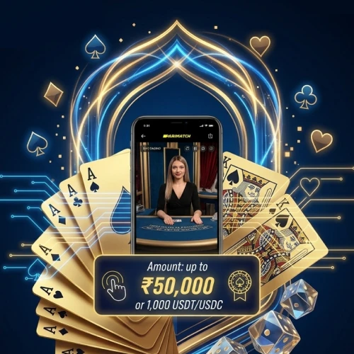 Register your Parimatch app profile and start playing live casino games.