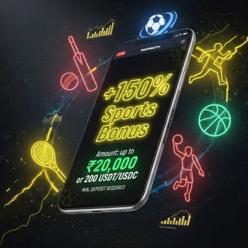 Claim the Parimatch app 150% sports betting bonus today.