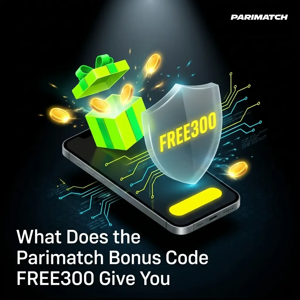Parimatch bonus code FREE300 unlocking four welcome bonus options including sports, slots, live casino, and instant games.